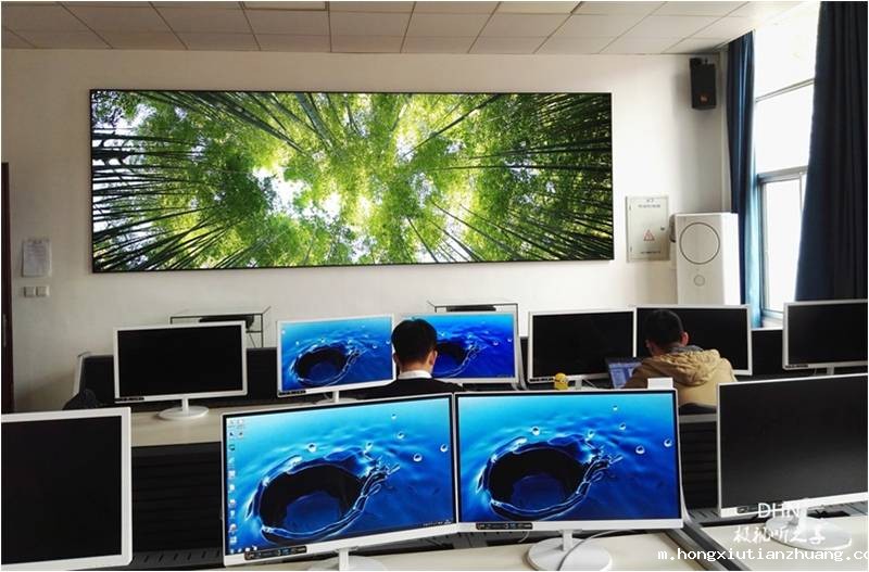 湖北武汉大学实验室投影